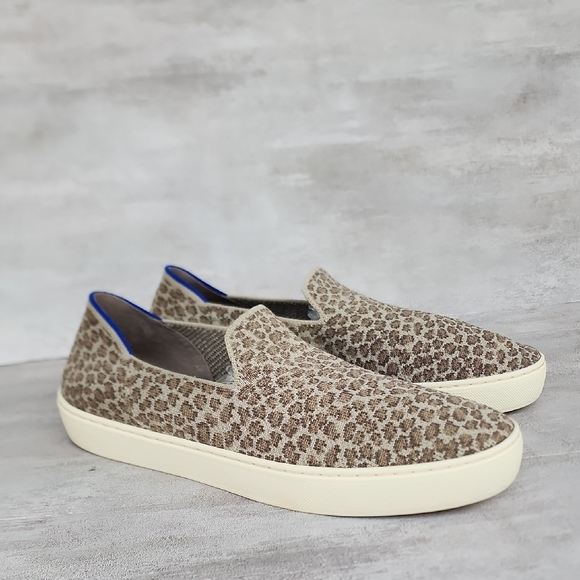 Rothy's Brown Leopard Print Loafers - Picture 4 of 13